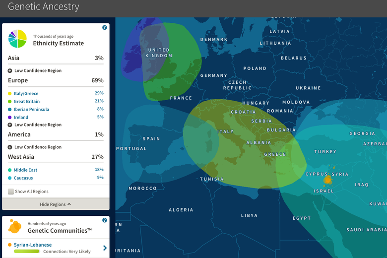 map with ethnicity estimates